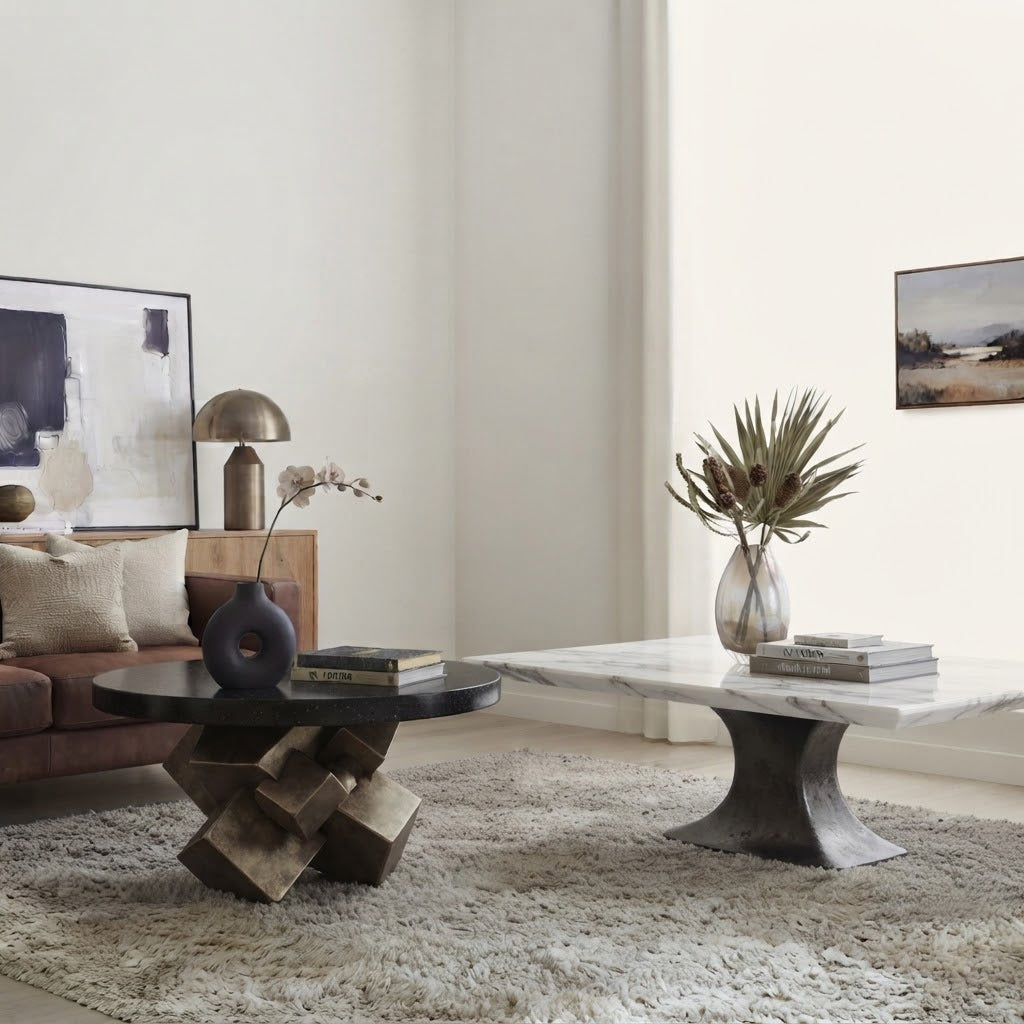 Table basse ronde ou rectangulaire : laquelle choisir ?
