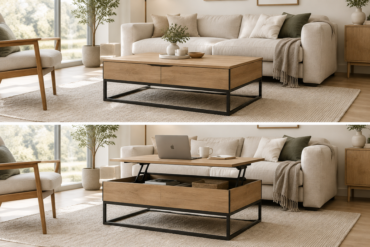 Table basse relevable : avantages et inconvénients à connaître Image